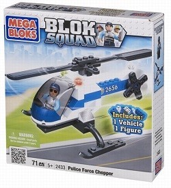 MEGABLOKS BLOK SQUAD RENDŐRS&Eacute;GI HELIKOPTER - 2433 (1 db)