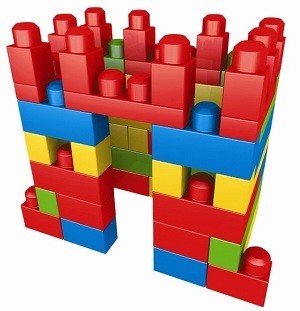 MEGA BLOKS &Eacute;p&iacute;tőkocka K&eacute;szlet T&aacute;sk&aacute;ban (70 db-os) - 8309