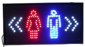 LED REKL&Aacute;MT&Aacute;BLA - TOALETT