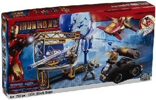 MEGABLOKS IRON MAN 2 STARK EXPO J&Aacute;T&Eacute;KK&Eacute;SZLET