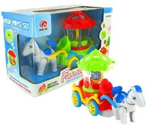 Bump & Go Magic Wagon Lovaskocsi F&eacute;nnyel &eacute;s Hanggal