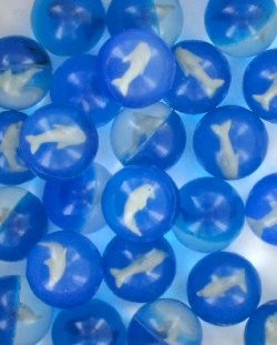 Pattog&oacute; Labda Delfin Mint&aacute;val - 4cm (24 db)