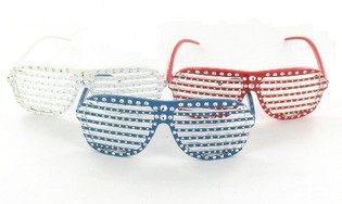 Bling Bling Shutter Shades szem&uuml;veg (10 db)