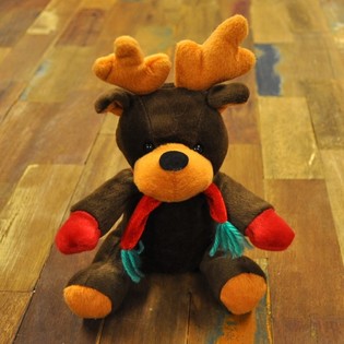 Pl&uuml;ss Rudolf kar&aacute;csonyi r&eacute;nszarvas 20 cm (7 db)