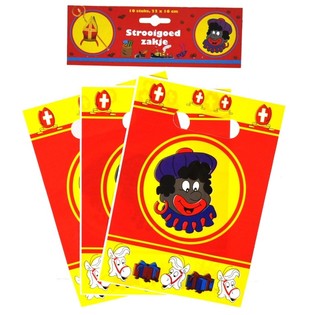 10 db Sinterklaas / Mikul&aacute;s aj&aacute;nd&eacute;ktasak 22 x 16 cm (6 csomag)