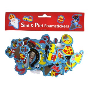 60 db Sinterklaas &eacute;s Piet habszivacs matrica (3 szett)