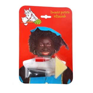 Zwarte Piet Arcfest&eacute;k K&eacute;szlet K&aacute;rty&aacute;n (6 db)