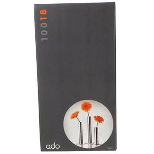 QDO - Rozsdamentes Ac&eacute;l V&aacute;za 1 Vir&aacute;ghoz, 3 darabos szett (1 szett)
