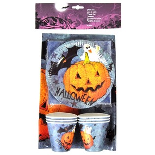 19 r&eacute;szes Halloween Asztali K&eacute;szlet (6 szett)