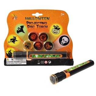 Halloween projektor zsebl&aacute;mpa k&aacute;rty&aacute;n (6 db felt&eacute;ttel)