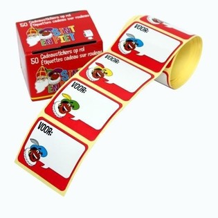 SINTERKLAAS AJ&Aacute;ND&Eacute;KMATRIC&Aacute;K TEKERCSBEN, 50 DB (10 csomag)