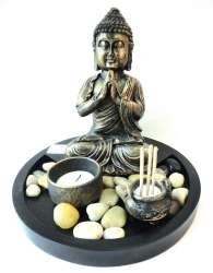 Buddha m&eacute;csestart&oacute; &eacute;s f&uuml;st&ouml;lő k&eacute;szlet (1 db)