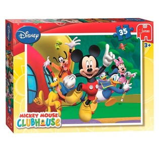 Jumbo Disney Mickey Mouse Clubhouse Ugr&aacute;l&aacute;s Puzzle 35 Darabos (3 db)