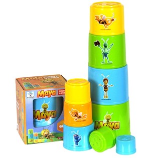 MAJA A M&Eacute;HECSKE FUNNY TOWER &Eacute;P&Iacute;TŐKOCKA TORONY (6 db)