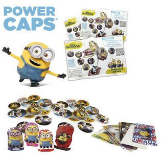 MINIONS POWER CAPS FUN PACK KORONGKIL&Ouml;VŐK MEGLEPET&Eacute;SCSOMAGBAN (100 db)