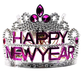 HAPPY NEW YEAR korona vil&aacute;g&iacute;t&aacute;ssal (10 db)