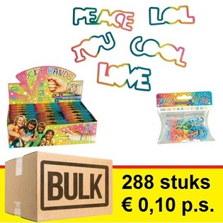 ***NAGYKERESKEDELMI AJ&Aacute;NLAT*** LUCKY BANDS GYEREK KARK&Ouml;TŐK - MODELL: SZAVAK (288 db)