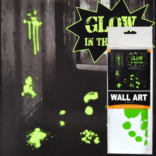 GLOW IN THE DARK FALI DEKOR&Aacute;CI&Oacute; MATRIC&Aacute;K (6 db)