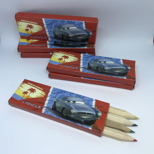 Disney Cars Sz&iacute;nes Ceruza K&eacute;szlet - 4 db-os Dobozban (48 db)