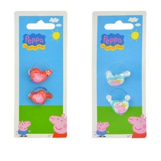 2 r&eacute;szes Peppa malac gyerek gyűrű szett (24 db)