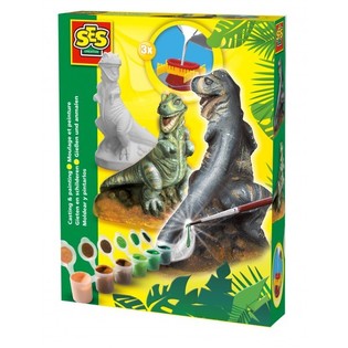 SES Gipszki&ouml;ntő &eacute;s festő k&eacute;szlet - Dino T-Rex (1 db)