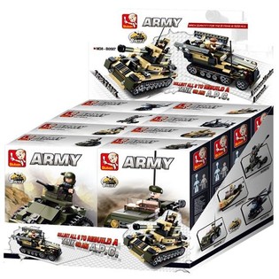 Sluban Katonai harckocsi vagy APC 8-az-1-ben M38-B0587 (1 Display / 8 db)