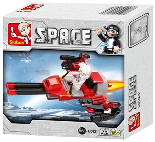 Sluban Űrbomb&aacute;z&oacute; Space Bomber M38-B0321 (1 db)