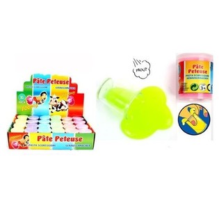 Neon Sz&iacute;nű Putty Slime Kijelzőben (24 db)