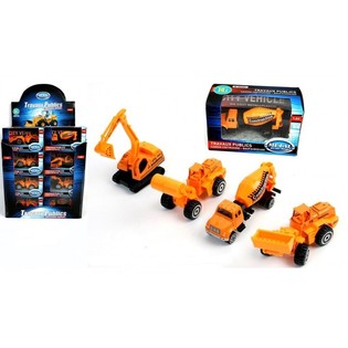 DIE-CAST F&Eacute;M &Eacute;P&Iacute;TŐIPARI J&Aacute;RMŰ MIX (24 db)