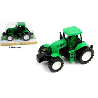 Lendkerekes traktor bliszter k&aacute;rty&aacute;n, 14 cm (12 db)