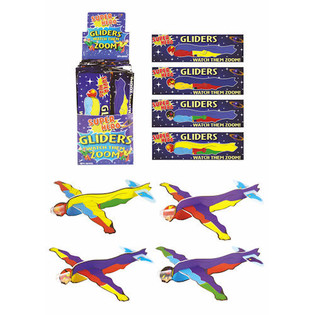 REP&Uuml;LŐ MODELL FIGHTER GLIDERS &ndash; SZUPERHŐS&Ouml;K KIJELZŐS DOBOZBAN (48 db)