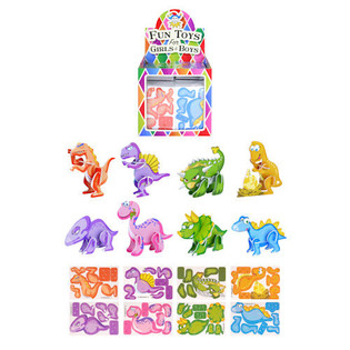 Mini 3D Dinoszaurusz Puzzle Kijelzőben (144 db)