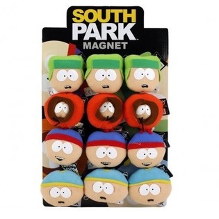 SOUTH PARK PL&Uuml;SS M&Aacute;GNESEK, 7CM, KIJELZŐN (12 db)