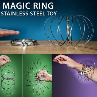 M&aacute;gikus Gyűrűk / Flow Rings - Kinetic 3D Magic Ring - EZ&Uuml;ST | K&Aacute;RTY&Aacute;N (12 db)