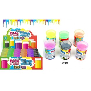 Sz&iacute;nes Mini Slime Hord&oacute;ban (30g) - 24 db-os Display