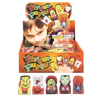 Ijesztő Halloween ujjb&aacute;b figur&aacute;k displayben (96 db)