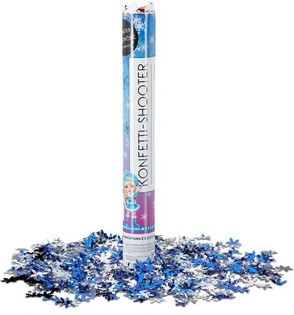 Konfetti &aacute;gy&uacute; - H&oacute;pehely - 40 cm - Partyshooter (10 db)