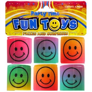 6 DB MINI SMILEY SPIR&Aacute;L &Oslash;3.5 CM TASAKBAN (6 TASAK)