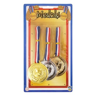 3 Darabos Győztes &Eacute;rem K&eacute;szlet K&aacute;rty&aacute;n (Arany, Ez&uuml;st, Bronz) 6db