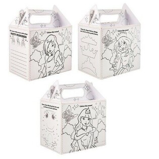 Sz&iacute;nezhető Hercegnős Men&uuml;box / Gyerekmen&uuml; Doboz - 14 x 9,5 x 18 cm (24 db)