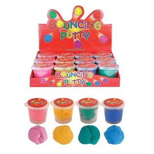 Bouncing Putty pattog&oacute; gyurma displayben (12 db)