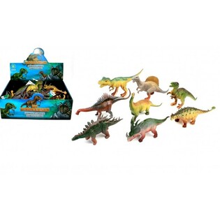 MIX DINOSZAURUSZOK, KB. 17 CM MAGAS DISPLAY-BEN (16 db)