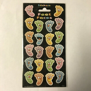 MATRIC&Aacute;K: Vrolijke Voeten / Feet Faces, 20 x 10 cm (10 db)