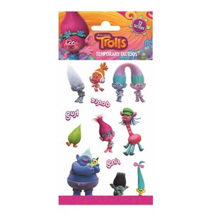 Trolls Ideiglenes Tetov&aacute;l&aacute;s - 20 x 10 cm (10 db)