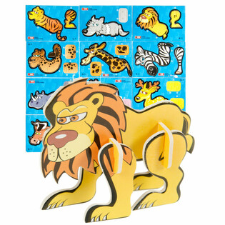 3D Habszivacs Puzzle Vad&aacute;llatok (48 db)
