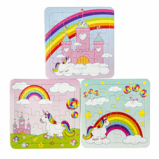 MIX Unikornis puzzle - 14 x 14 cm (50 db)