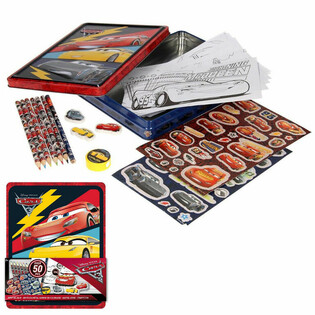 DISNEY CARS 3D Kreat&iacute;v K&eacute;szlet F&eacute;mdobozban (12 db)