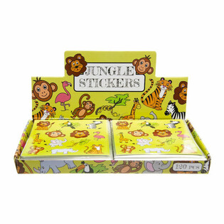 FUN STICKERS &ndash; JUNGEL &Aacute;LLATOK MODELL (120 db)