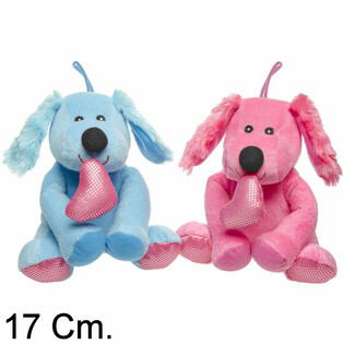 PL&Uuml;SS KUTYA SZ&Iacute;VVEL - 17 CM - MIX SZ&Iacute;NEK (12 db)
