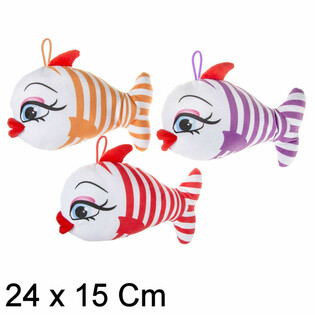 Pl&uuml;ss Vid&aacute;m Hal Nagy Ajakkal - 24 cm - Mix (12 db)